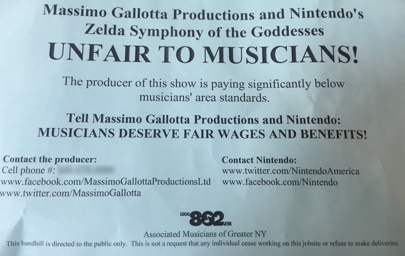 Illustration for article titled Musicians' Union Protests Zelda Concert